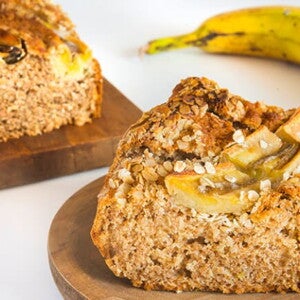 Bolo de Banana com Aveia
