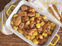 Frango à Passarinho ao Forno com Batatas